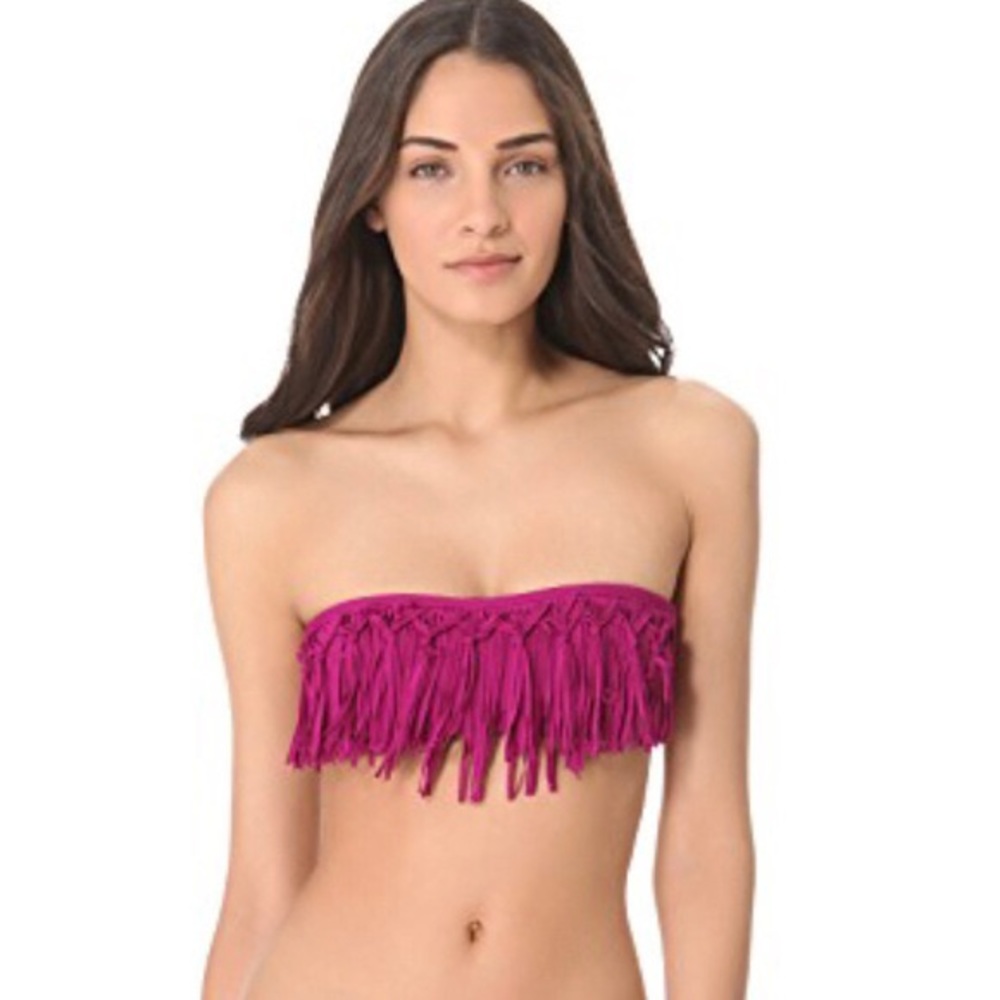 L*Space Fringe Bikini Top